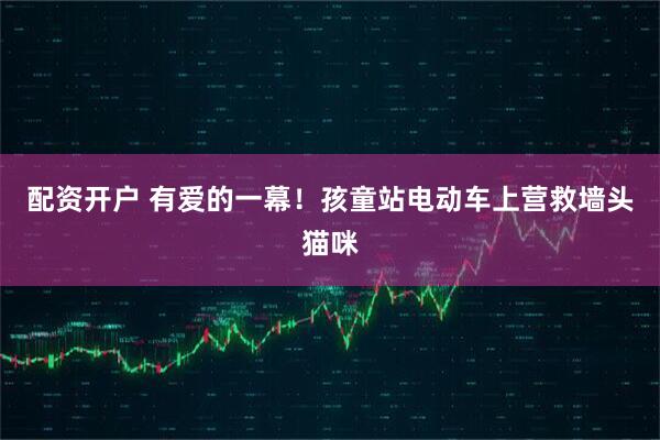 配资开户 有爱的一幕！孩童站电动车上营救墙头猫咪